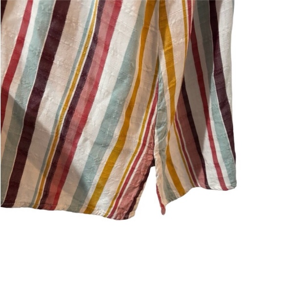 Lane Bryant Blouse Sleeveles Striped Front Tie Knot Keyhole Back Women’s Size 18 - Picture 7 of 12